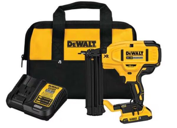 DEWALT 20V Max Lithium-Ion 18-Gauge Cordless Brad Nailer Kit