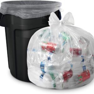 45" CLEAR GARBAGE BAGS