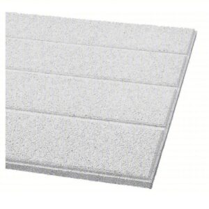 ARMSTRONG Ceiling Tile 511A, 24 in x 48 in, Beveled Tegular, 9/16 in Grid Size, 0.65 NRC, 6 PK