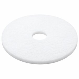 19" White Polishing Pads, Case of 5