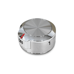 Whirlpool W11030413 Range Surface Burner Knob (Stainless) OEM