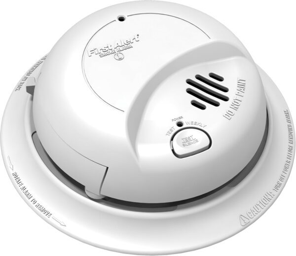 First Alert 9120B Smoke Detector, Hardwired Alarm with Battery Backup