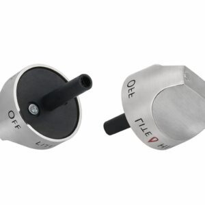 GE WB03K10265 Genuine OEM Control Knob (Brushed Metal) for GE Gas Range/Stove/Ovens