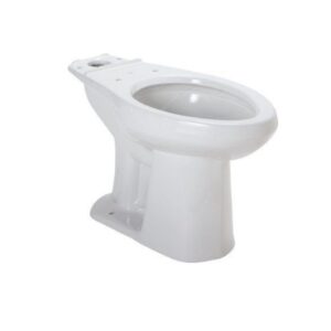 GERBER GF21-342 Ultra Flush Round Front Toilet Bowl, White