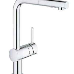 GROHE 30300000 Minta Single-Handle Pull-Out Kitchen Faucet Dual Spray 1.75 GPM