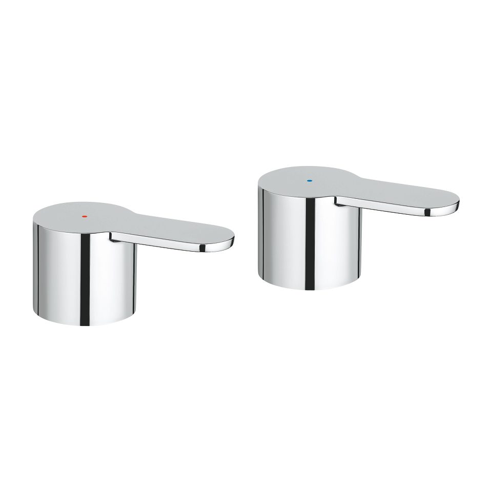 GROHE GR48309000 EUROSTYLE COSMOP PAIR OF HANDLES BL/RED