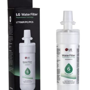 LG water filter and packaging box.