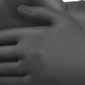 ULINE Black Industrial Nitrile Gloves - Powder-Free, 4 Mil, XL, S-23309-X