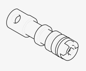 WATERWORKS 29-61342-00459 Universal Plated Spindle for Aero and Aero Retro Lav /Tub Chrome