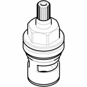 WATERWORKS 29-04416-70486 Universal 1/2" Quarter Turn Counterclockwise on Short Stem Cartridge (HOT)