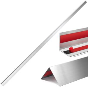 Therwen 10Pcs Self Adhesive Stainless Steel Corner Guards Wall Corner Protector Pack