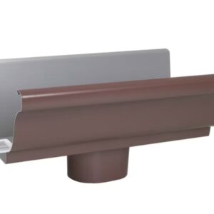 Amerimax 5-inch x 10.0-inch Brown K Style Gutter End with Drop