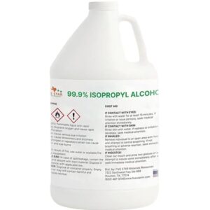 FIVE STAR MATERIALS 99.9% Pure Isopropyl Alcohol, 99.9% IPA 1 Gallon, USP Grade, (1 Gallon,128 Fl oz)