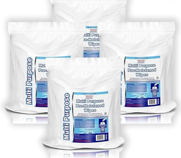 Freshnaps Wet Wipes Bulk - 4 x 800 Count Refill Bags (3200 Commercial Disposable Wipes) Value Pack