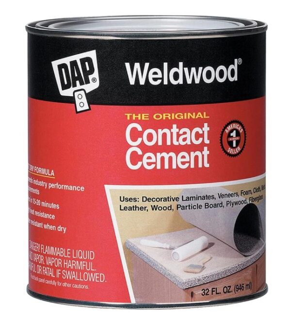 DAP 00272 Original Contact Cement Qt Raw Building Material, 1, Tan, 32 Fl Oz