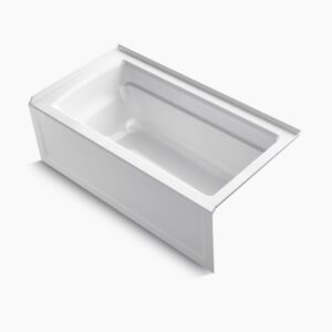 KOHLER K-1123-RA-0 Archer 60" x 32" Alcove Bathtub, Right Drain