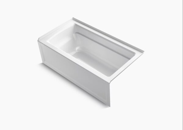 KOHLER K-1123-RA-0 Archer 60" x 32" Alcove Bathtub, Right Drain