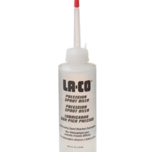 LA-CO 79704 Precision Spout Oiler Lubricating Oil 4 oz Telescoping Bottle (Pack of 12)