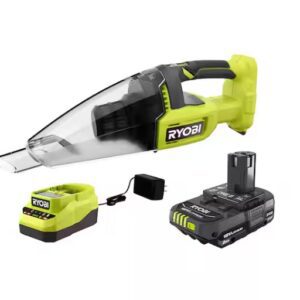RYOBI PCL705K ONE+ 18V Cordless Multi-Surface Handheld Vacuum Kit with 2.0 Ah Battery and Charger