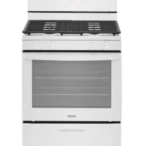 WHIRLPOOL WFG320M0MW 30-in 4 Burners 5.1-cu ft Freestanding Gas Range White