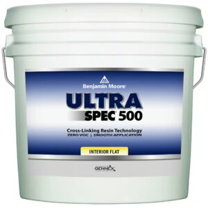 BENJAMIN MOORE T53501-005 Ultra Spec 500 Flat White Interior Paint 5 GAL