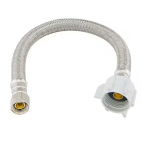 BRASSCRAFT B1-12DL F 3/8 in. Compression x 7/8 in. Ballcock Nut x 12 in. Braided Polymer Toilet Supply Line