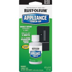 RUST-OLEUM 213174 .6-Ounce Specialty Brush Bottle Appliance Touch Up, Black