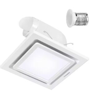 VIVOHOME VH1627 165 CFM Ceiling Bathroom Exhaust Fan with 6500K LED Light, Cool White Light