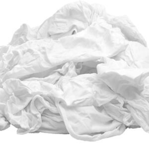 WHITE WTS25 T-SHIRT RAG W5 LIGHTWEIGHT 25LB/CS