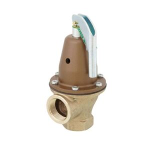 WATTS F275824 1‑1/4" 174A ASME Boiler Pressure Relief Valve with Flood‑Sensor Connectivity (50 PSI)