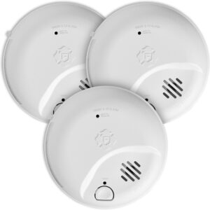 FIRST ALERT SMICO105-AC Hardwire Smoke & Carbon Monoxide Alarm with 10-Year Battery Backup, 3-Pack