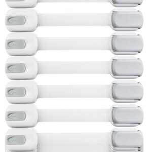 WAPPA SafLock0001 Child Safety Strap Locks (10 Pack) White/Gray