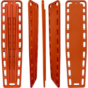 Orange medical backboards, various angles displayed.