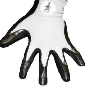 GLOVE DIPPED NITRILE WHT/GREY XL 1DZ