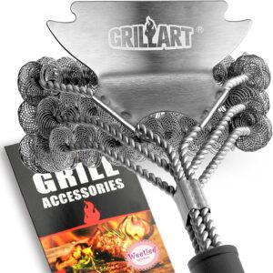 GRILLART Grill Brush and Scraper Bristle Free - Safe BBQ Brush for Grill -Stainless Grill Grate Cleaner, 18 inches