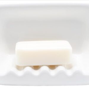 HAZZGA B0D7VFWZK5 Vintage Wall‑Mounted Ceramic Soap Dish – White Porcelain Tile‑In Bathroom Soap Holder