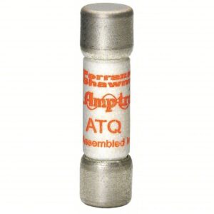 MERSEN ATQ1/2 Midget Fuse, Time-Delay, 0.50A, 500V AC, Non-Indicating, 10kA at 500V AC