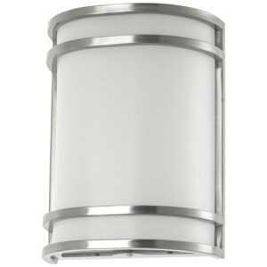 SUNLITE 49200-SU LFX/HC/MW/3SCT/BN LED Half Cylinder Wall Sconce 120V Dimmable Brushed-Nickel