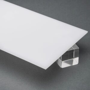 White Translucent Acrylic Sheet 2447 21.75'' W x 48.25'' L x 1/4" Thickness