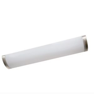 GOOD EARTH LIGHTING LF1085-NK7-48LF4-G Manhattan 48-in Nickel Indoor 1 -Light LED Flush Mount Light with Acrylic Shade