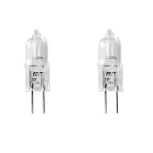 FEIT ELECTRIC BPQ10T3/2/HDRP 10-Watt Bright White (2800K) Halogen Light Bulb (2-Pack)