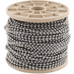 KINGCHAIN 529652 10 X 196 Ft. Chrome Plated Reeled Bead Ball Chain