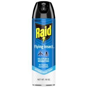 RAID 81666 Flying Insect Killer 7, Insecticide Spray with Outdoor Fresh Scent, 18 fl oz