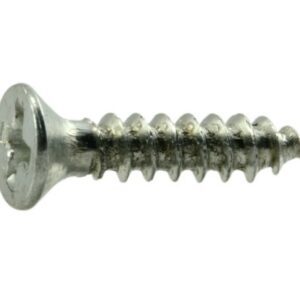 Phillps 21090 Flat Wood Screws Zinc Plated 4 x 1/2 - 24 pcs