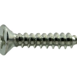 Phillps 21096 Flat Wood Screws Zinc Plated 6 x 3/4 - 22pcs