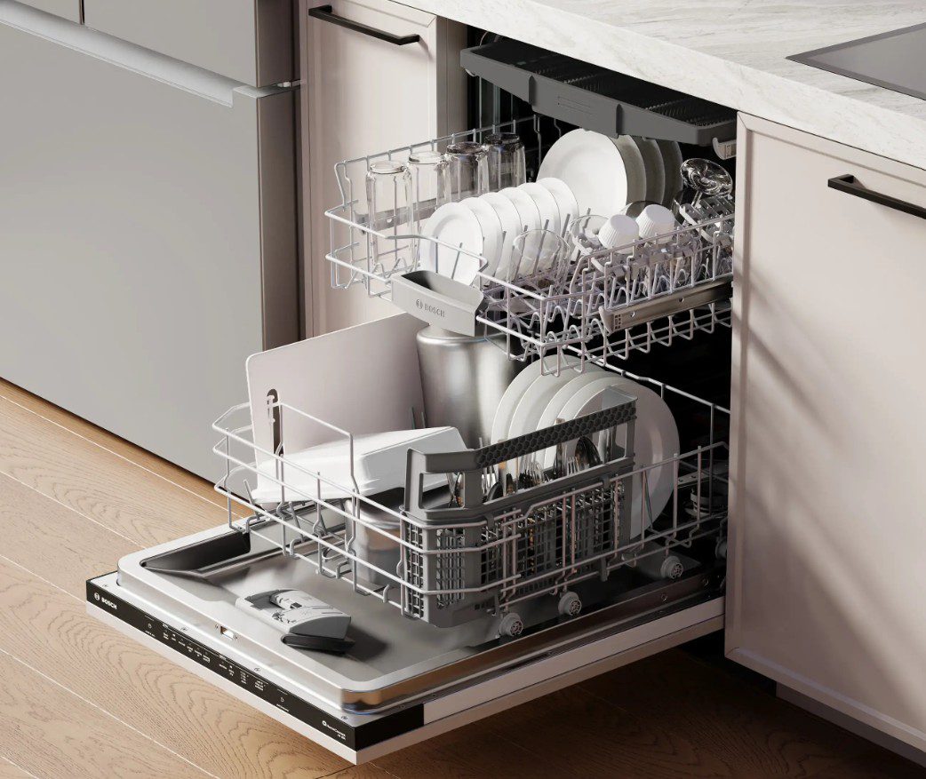 BOSCH SHV53EM3N 300 Series 24 Inch Fully Integrated Built-In Panel Ready Smart Dishwasher - Image 3