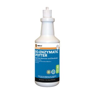SSS Carpet Multi-Enzyme Spotter, Deodorant & Protectant, Ready-to-Use, 1 Quart, 12/Case